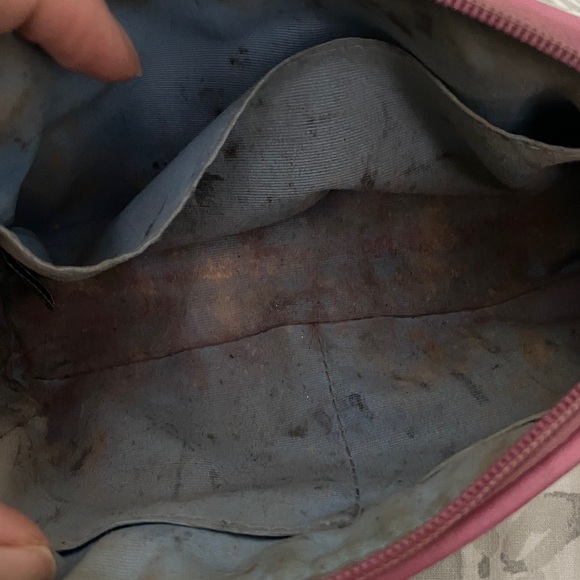 Coach Signature Chelsea Multi C Pink Small Makeup Cosmetic Bag Zip - Picture 5 of 6